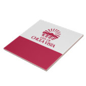 Vlag van Chula Vista (Californië) Tegeltje (Zijkant)