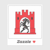 Vlag van Chur, Zwitserland Sticker (Vel)