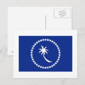Vlag van Chuuk Briefkaart (Voorkant / Achterkant)