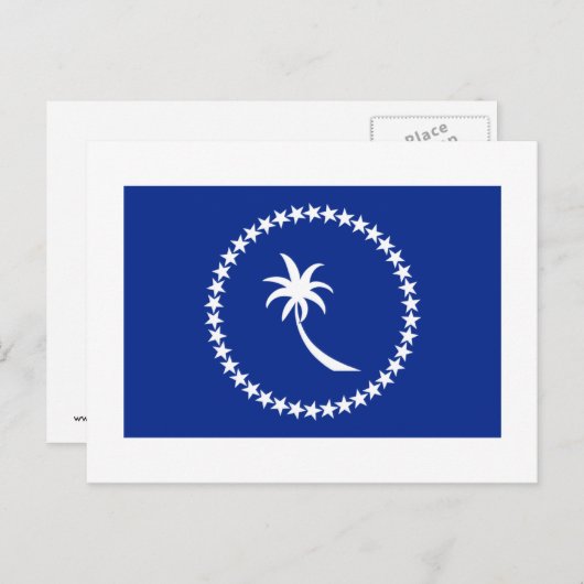 Vlag van Chuuk Briefkaart (Voorkant / Achterkant)