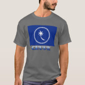 Vlag van Chuuk, met naam T-shirt (Voorkant)