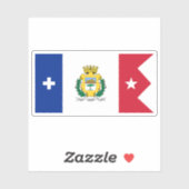 Vlag van Cienfuegos, Cuba Sticker (Vel)