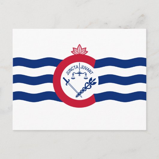 Vlag van Cincinnati, Briefkaart Ohio (Voorkant)