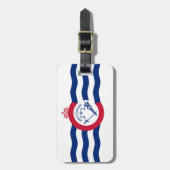 Vlag van Cincinnati, Ohio Bagagerekker Bagagelabel (Voorkant verticaal)