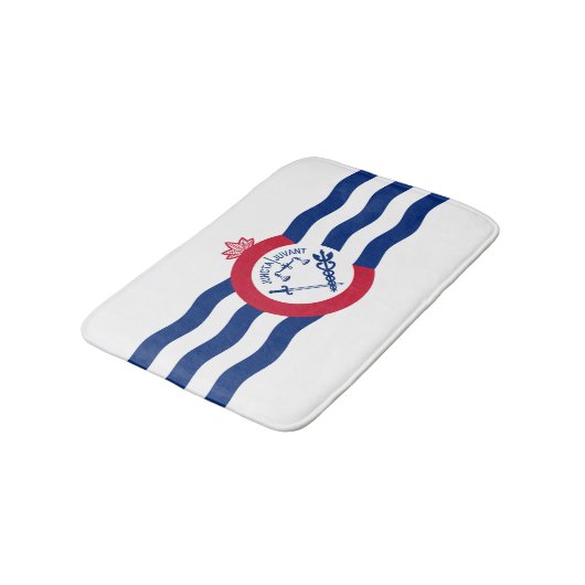 Vlag van Cincinnati, Ohio Bathroom Mat (Gekanteld)