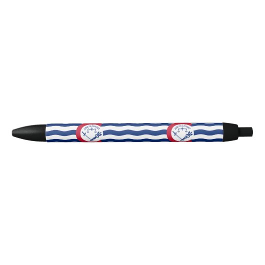 Vlag van Cincinnati, Ohio Black Ink Pen (Voorkant)