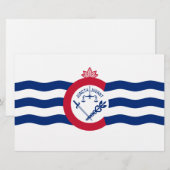 Vlag van Cincinnati (Ohio) Briefpapier (Voorkant / Achterkant)