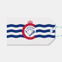 Vlag van Cincinnati (Ohio) Cadeaulabel