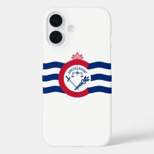 Vlag van Cincinnati, Ohio iPhone 16 Hoesje