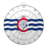 Vlag van Cincinnati (Ohio) Dartbord (Voorkant)
