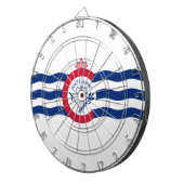 Vlag van Cincinnati (Ohio) Dartbord (Voorkant Rechts)