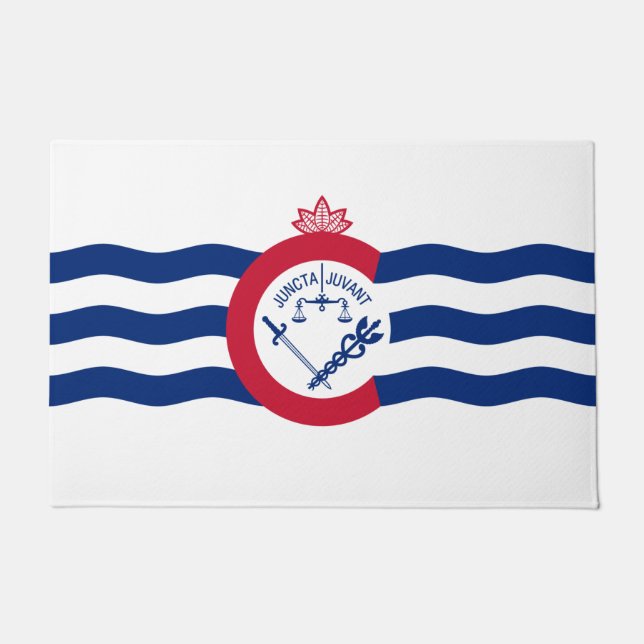 Vlag van Cincinnati (Ohio) Deurmat (Voorkant)