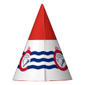 Vlag van Cincinnati, Ohio Feesthoed Feesthoedjes (Achterkant)
