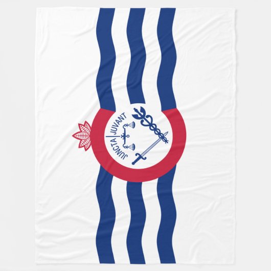 Vlag van Cincinnati (Ohio) Fleece Deken (Voorkant)
