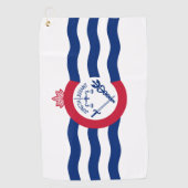 Vlag van Cincinnati, Ohio Golfhanddoek (Voorkant)