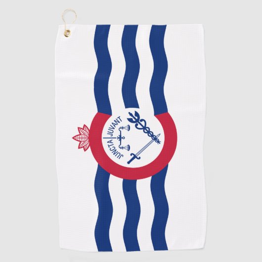 Vlag van Cincinnati, Ohio Golfhanddoek (Voorkant)