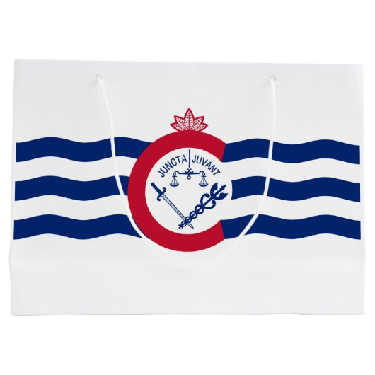Vlag van Cincinnati (Ohio) Groot Cadeauzakje (Achterkant)