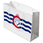 Vlag van Cincinnati (Ohio) Groot Cadeauzakje (Achterkant Gekanteld)