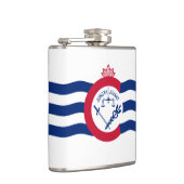 Vlag van Cincinnati, Ohio Hip Flask Heupfles (Rechts)
