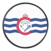 Vlag van Cincinnati, Ohio Hockey Puck (Voorkant)