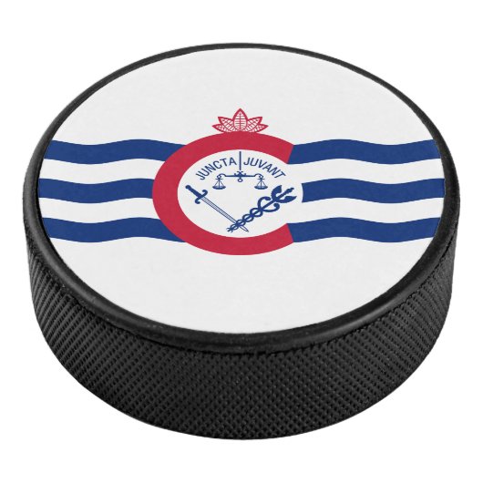 Vlag van Cincinnati, Ohio Hockey Puck (3/4)