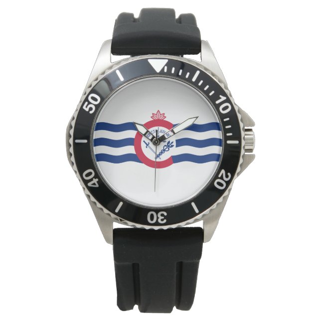 Vlag van Cincinnati (Ohio) Horloge (Voorkant)