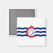 Vlag van Cincinnati (Ohio) Magneet (Voorkant / Achterkant)