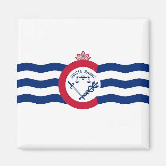 Vlag van Cincinnati (Ohio) Magneet (Voorkant)