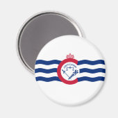 Vlag van Cincinnati (Ohio) Magneet (Voorkant / Achterkant)