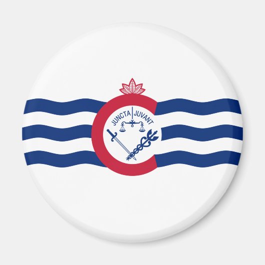 Vlag van Cincinnati (Ohio) Magneet (Voorkant)