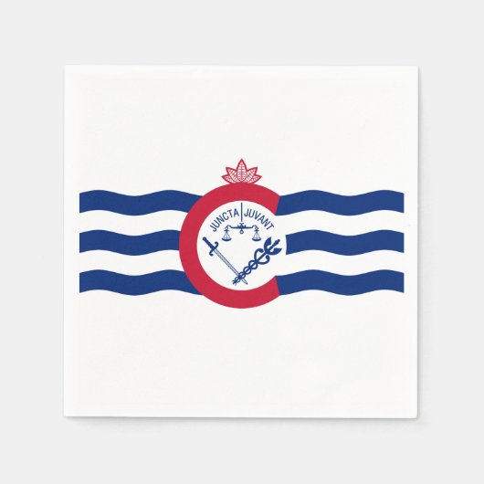 Vlag van Cincinnati, Ohio Napkins Servet (Voorkant)