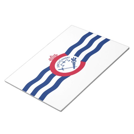 Vlag van Cincinnati (Ohio) Notitieblok (Schuin)