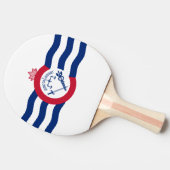 Vlag van Cincinnati, Ohio Ping-Pong Paddle Tafeltennisbatje (Zijkant)