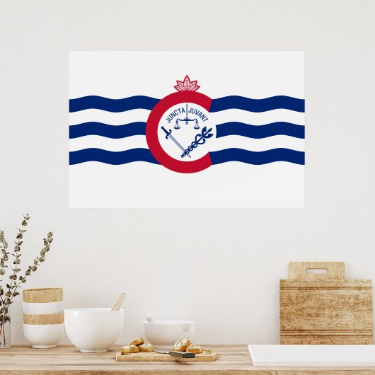 Vlag van Cincinnati (Ohio) Poster (Keuken)