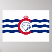 Vlag van Cincinnati (Ohio) Poster (Voorkant)