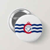 Vlag van Cincinnati (Ohio) Ronde Button 5,7 Cm (Voorkant /achterkant)