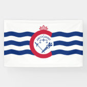 Vlag van Cincinnati (Ohio) Spandoek (Horizontaal)