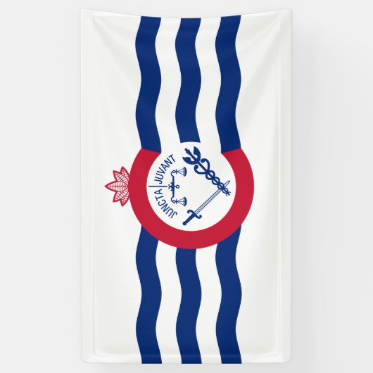 Vlag van Cincinnati (Ohio) Spandoek (Verticaal)