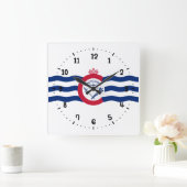 Vlag van Cincinnati, Ohio Square Wall Clock Vierkante Klok (Huis)