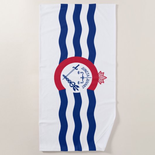 Vlag van Cincinnati (Ohio) Strandlaken (Voorkant)