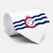 Vlag van Cincinnati (Ohio) Stropdas (Opgerold)