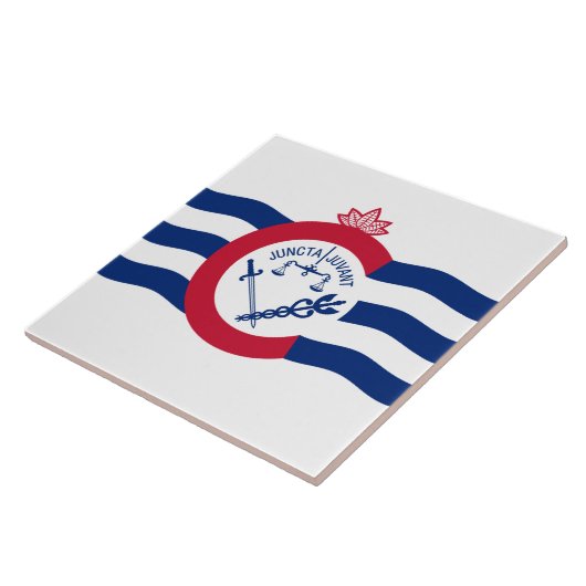 Vlag van Cincinnati (Ohio) Tegeltje (Zijkant)