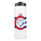 Vlag van Cincinnati, Ohio Thermal Tumbler Thermosbeker (Voorkant)