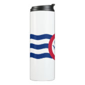 Vlag van Cincinnati, Ohio Thermal Tumbler Thermosbeker (Gedraaid links)