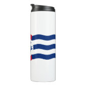 Vlag van Cincinnati, Ohio Thermal Tumbler Thermosbeker (Geroteerd rechts)