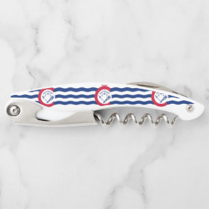 Vlag van Cincinnati, Ohio Waiter's Corkschroef Kurkentrekker