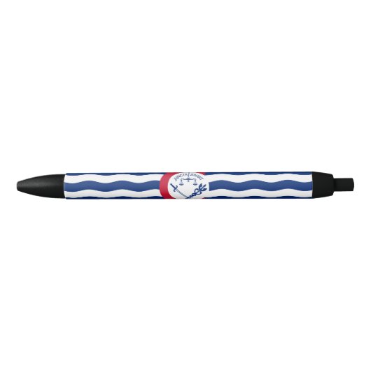 Vlag van Cincinnati (Ohio) Zwarte Inkt Pen (Voorkant)
