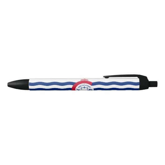 Vlag van Cincinnati (Ohio) Zwarte Inkt Pen (Bovenkant)