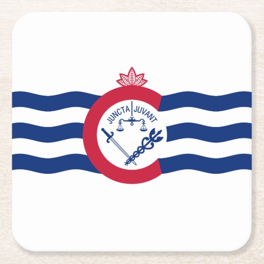 Vlag van Cincinnati, Onderzetter van Ohio Square P (Voorkant)