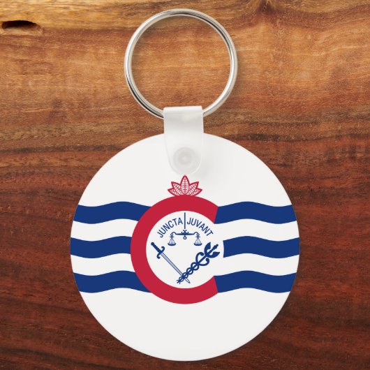 Vlag van Cincinnati, Sleutelhanger Ohio (Voorkant)